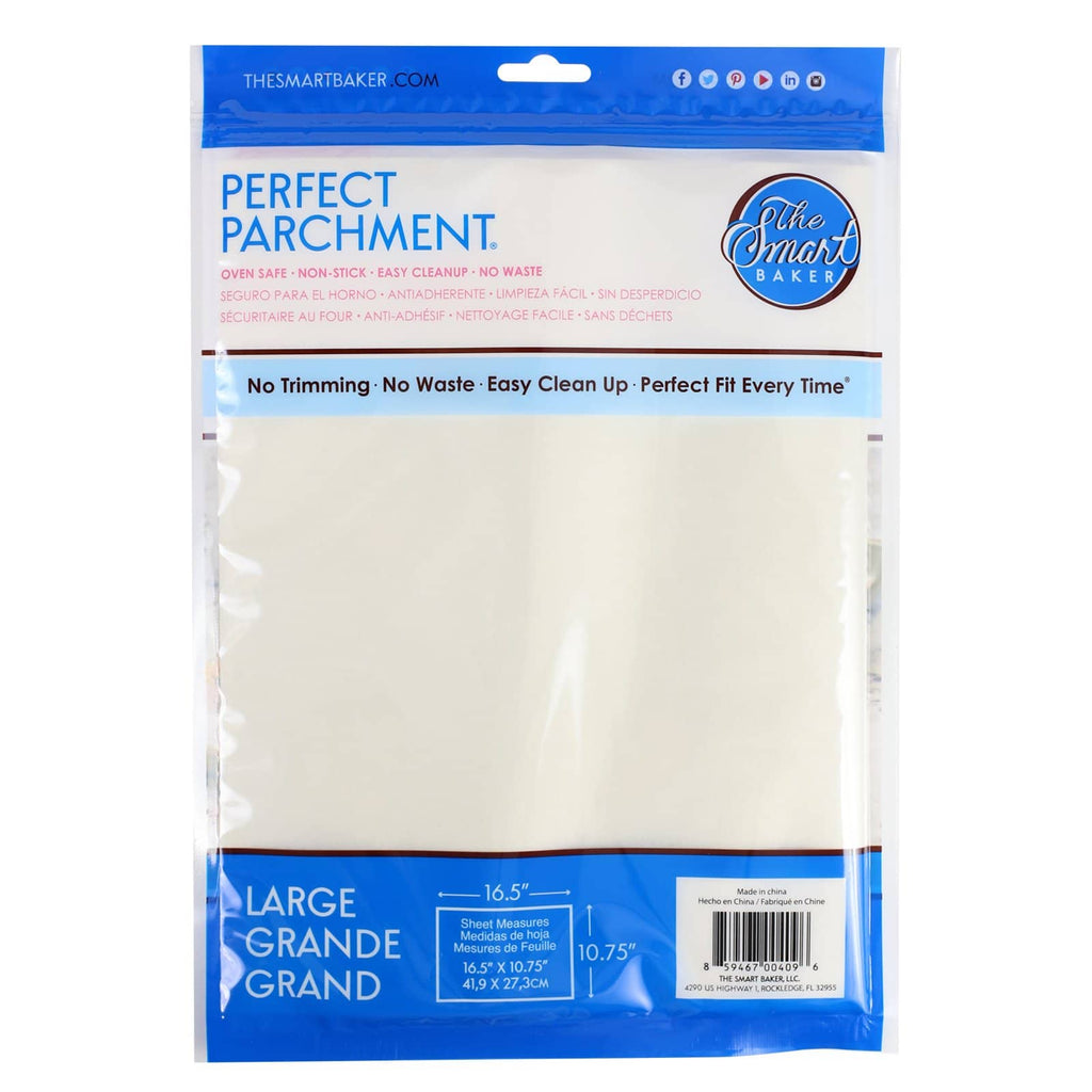 11x17 Large Pre-cut Parchment Sheets-24 pack-Package Back