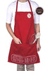 Red Cheat Sheet Apron with Free Monogram Personalization
