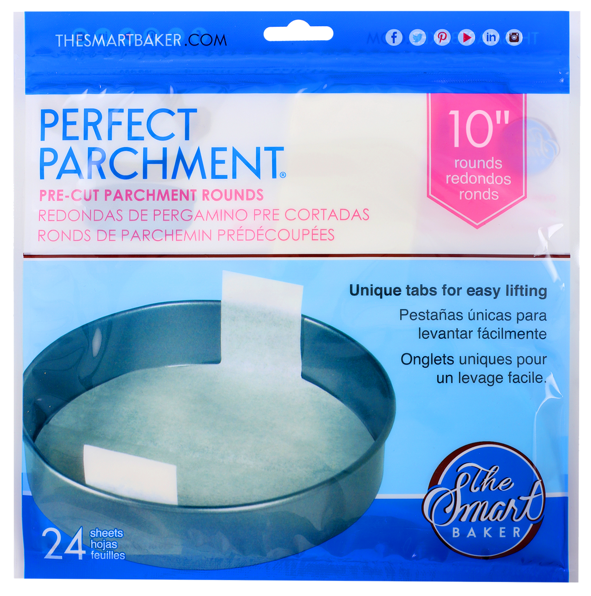 Mini Parchment The Original Perfect Parchment - Pre-Cut Baking Parchment