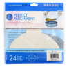 8 inch round parchment with lift tabs - 24 Pack - Package Back