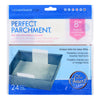 8 inch square parchment with lift tabs - 24 Pack - Package Front