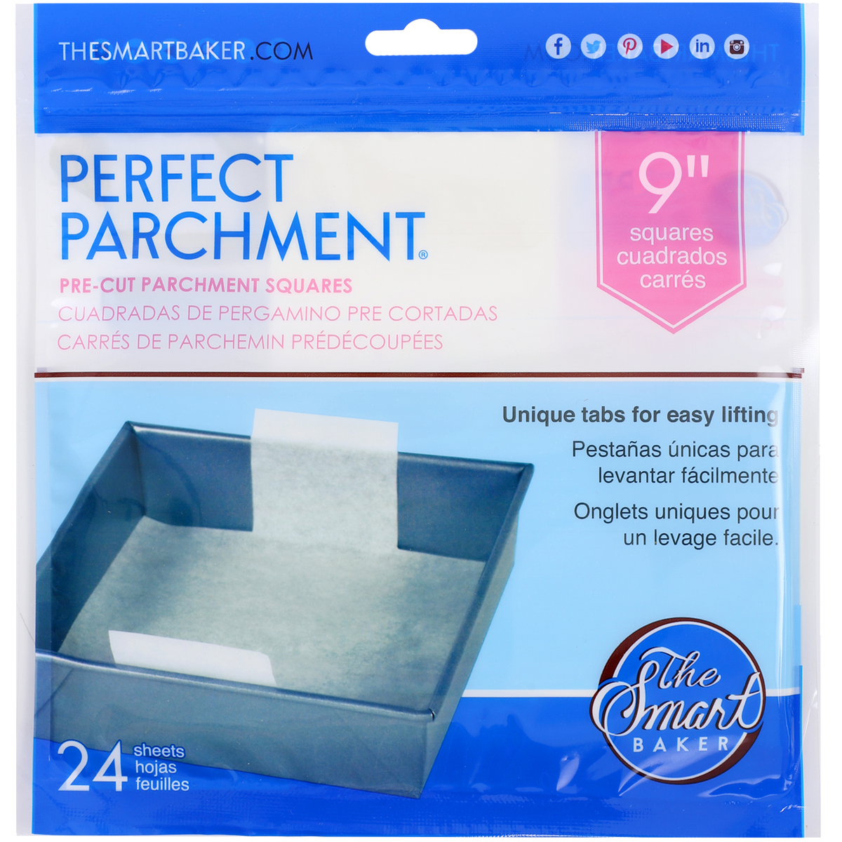 Juvale Parchment Paper Rounds - 100-Count 9 inch Parchment Rounds Round Parchment Paper for Baking Precut Unbleached Circle Cake Pan Liners with Easy
