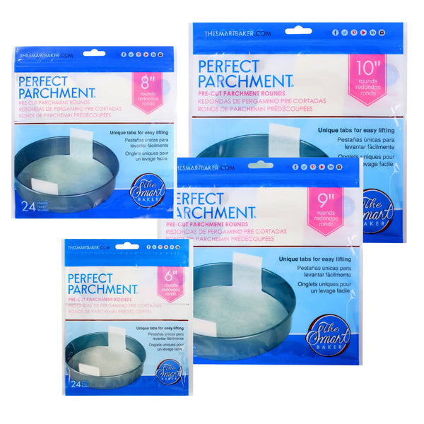 The Smart Baker 6 inch Square Cake Pan Parchment