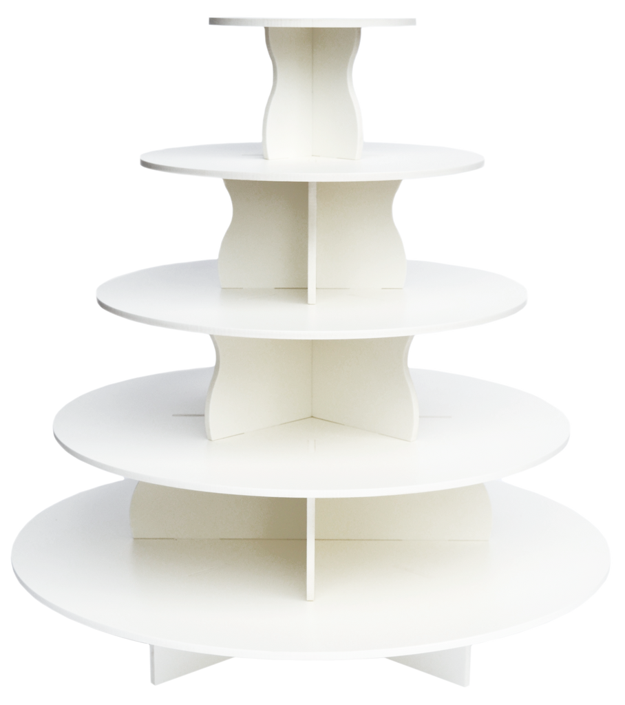 5 Tier Round PRO cupcake tower without cupcakes