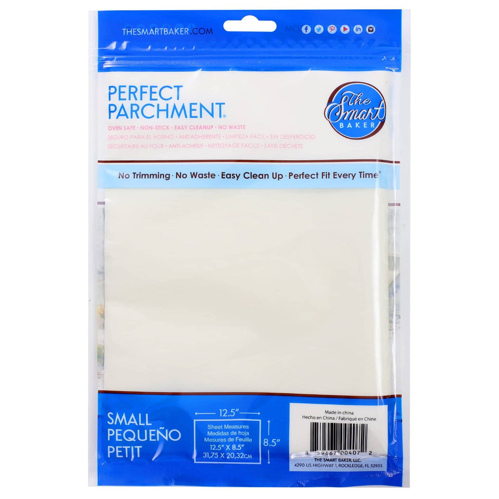 9x13 Small Pre-cut Parchment Sheets-24 pack-Package Back