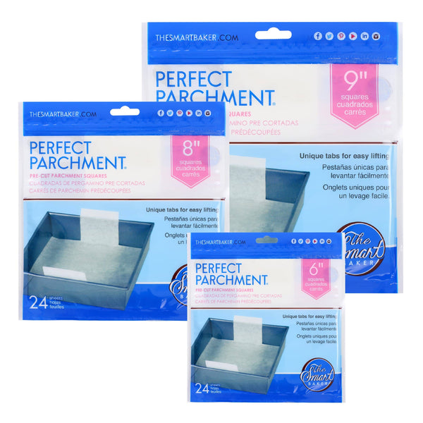 SmarTake 9x13 Inches Parchment Paper Sheets, 80Pcs Pre-cut Parchment Paper  for Baking, Non-Stick Quarter